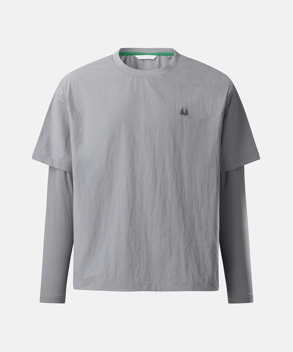 코오롱스포츠(KOLON SPORT) 남성 우븐 레이어드 티셔츠 TLTBA26401GRY