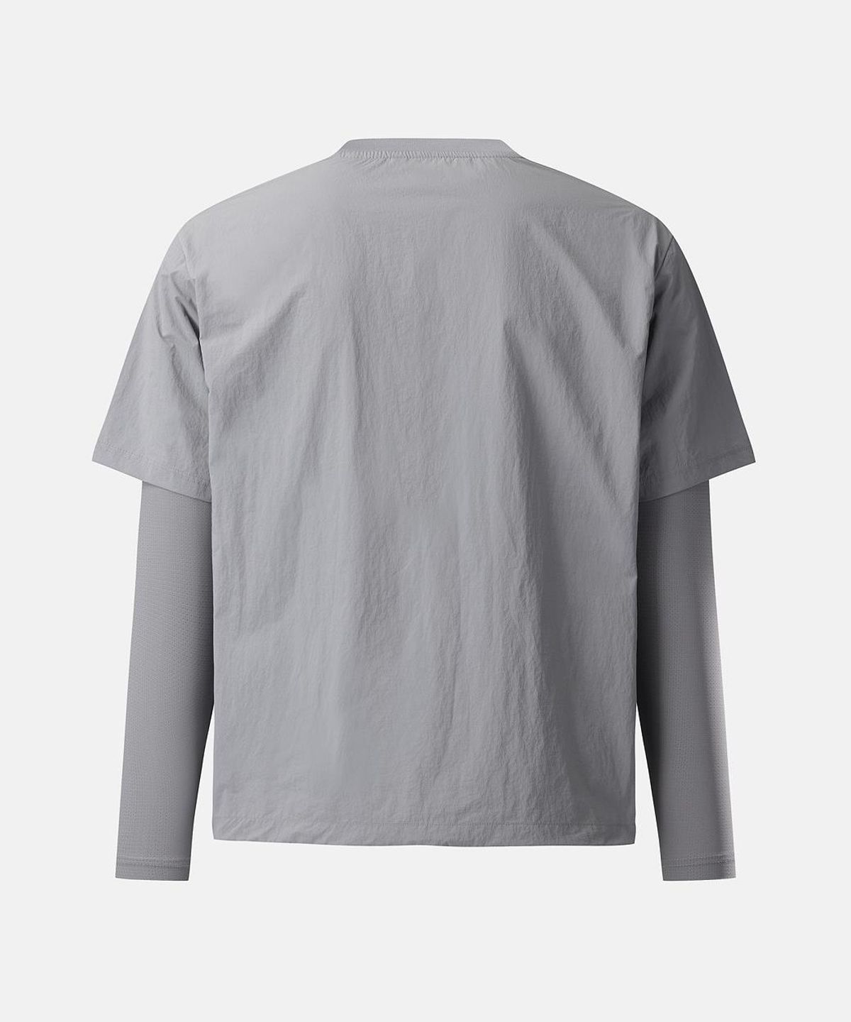 코오롱스포츠(KOLON SPORT) 남성 우븐 레이어드 티셔츠 TLTBA26401GRY