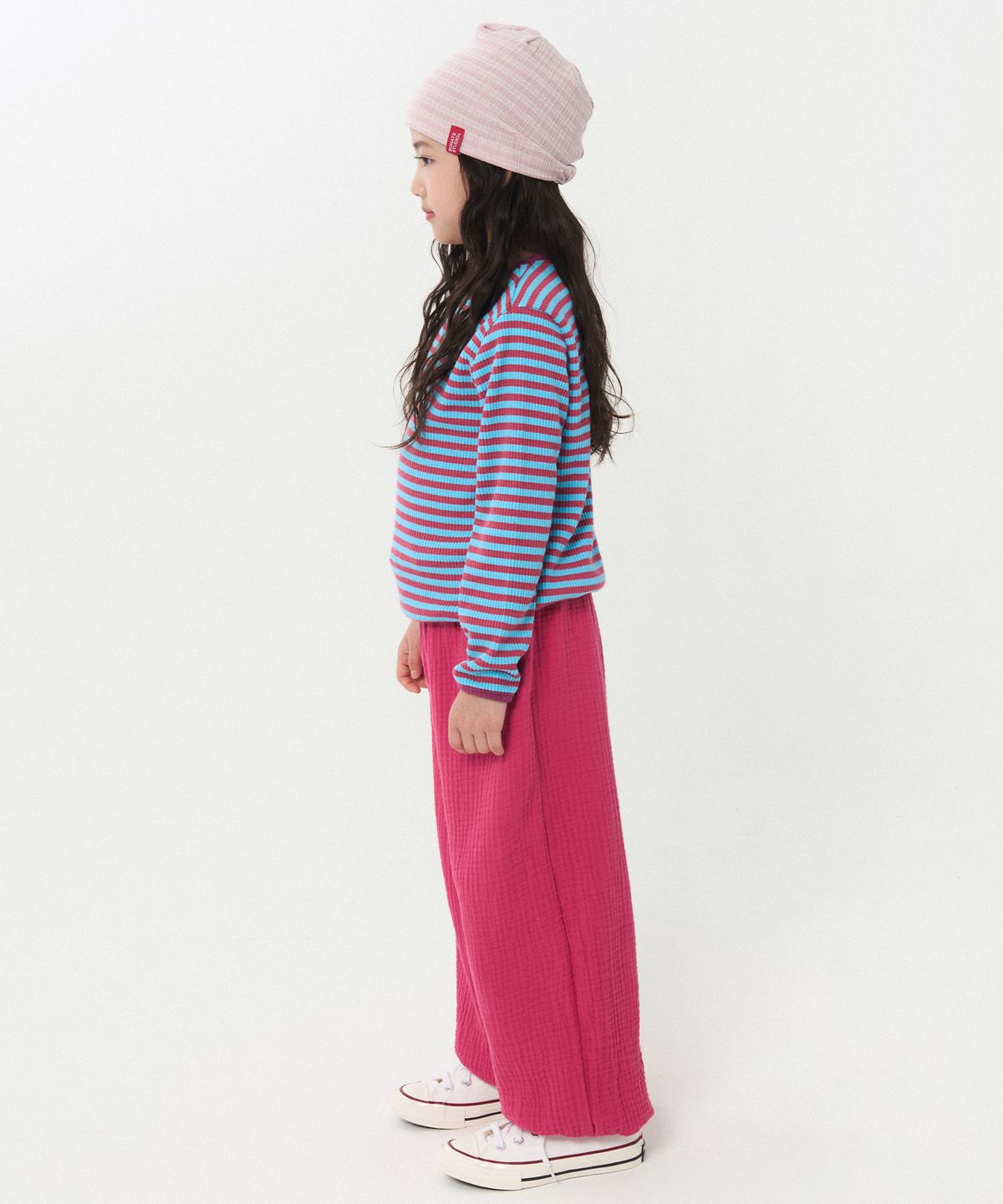 보나츠(BONATS) [Junior]소프트 팔레트 루즈팬츠 (핫핑크)