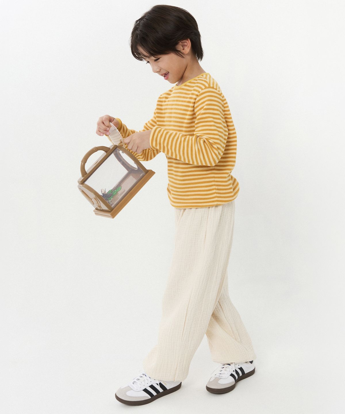 보나츠(BONATS) [Junior]소프트 팔레트 루즈팬츠 (크림)