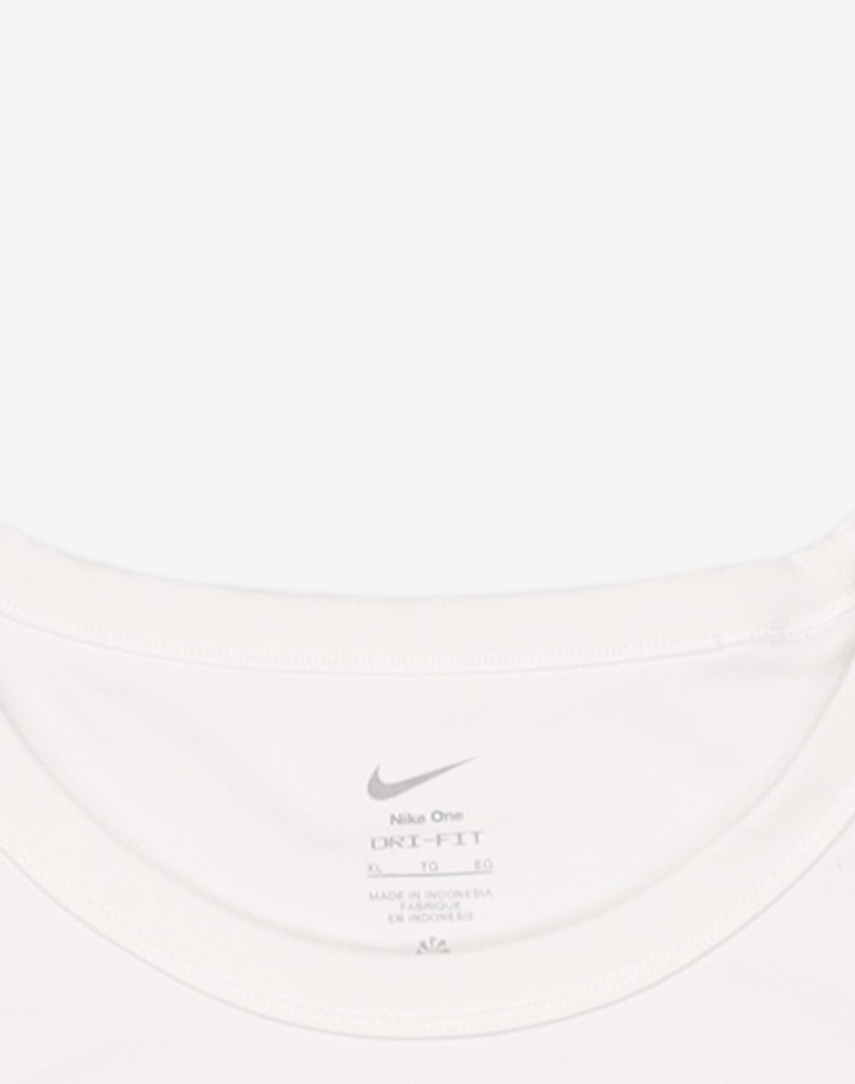 나이키(NIKE) 원 피티드 드라이 핏 반팔 크롭 탑 W - 화이트:블랙 / FN2805-100 95