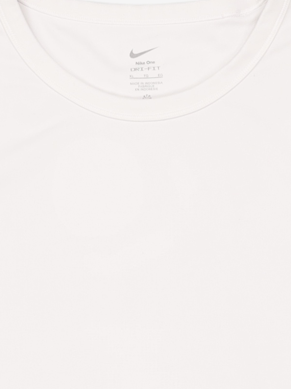 나이키(NIKE) 원 피티드 드라이 핏 반팔 크롭 탑 W - 화이트:블랙 / FN2805-100 95