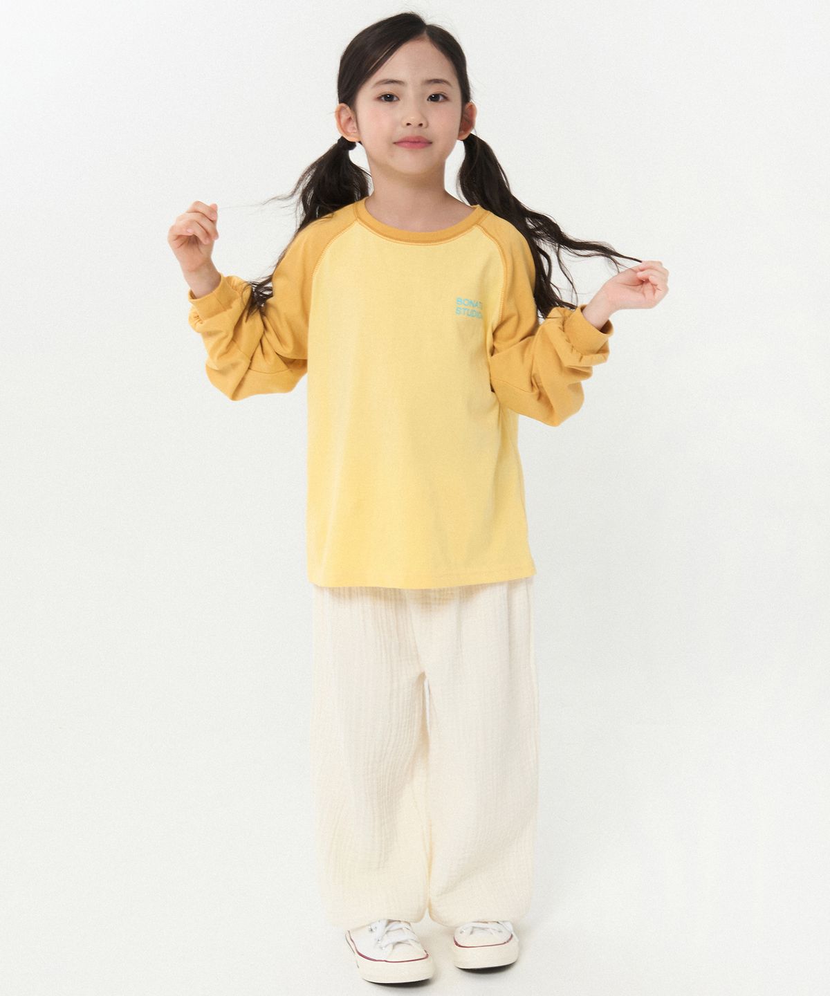 보나츠(BONATS) [Junior]뽀덕 소프트 요루 루즈팬츠 (크림)