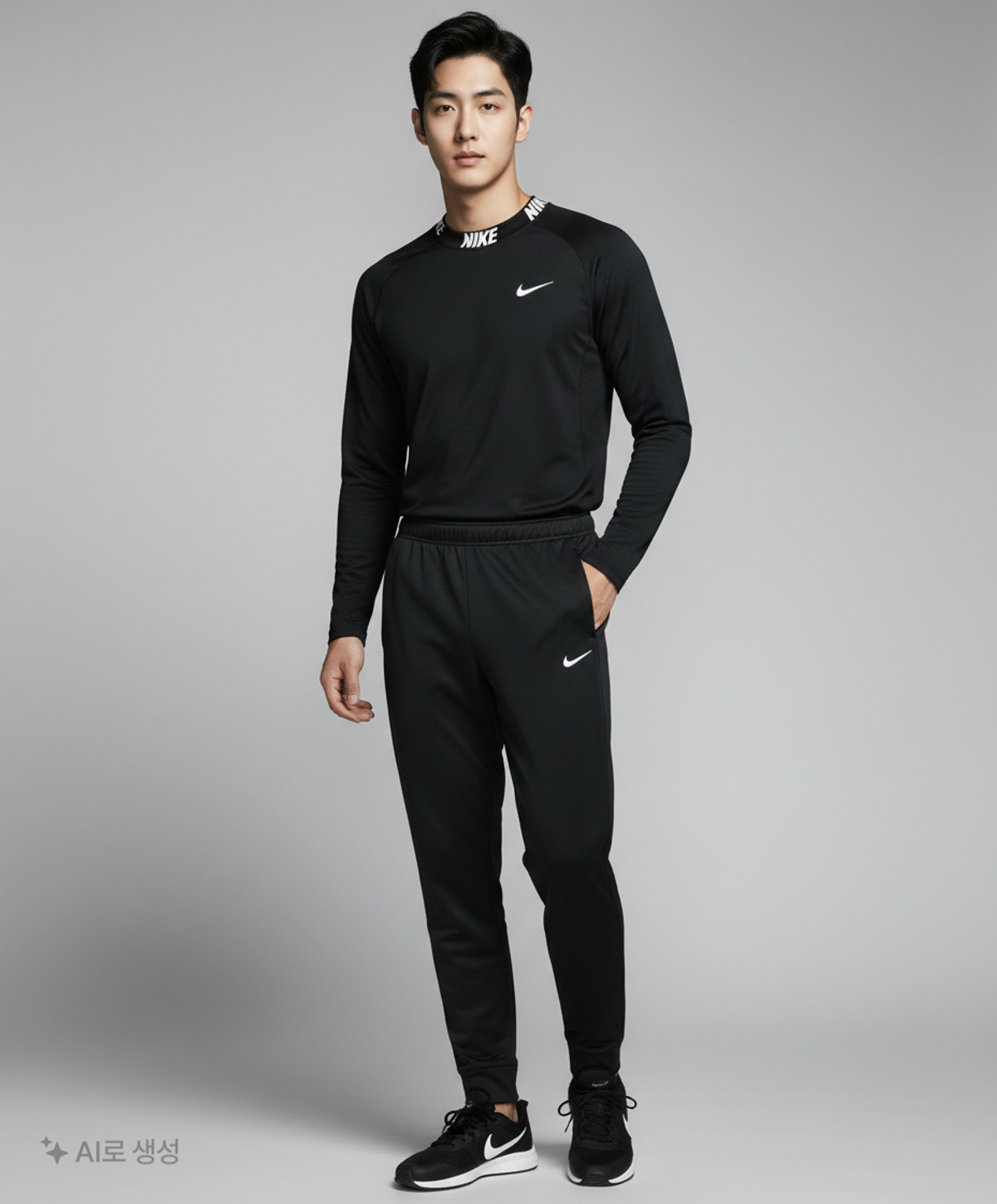 나이키(NIKE) 써마 핏 테이퍼드 트레이닝 팬츠 M - 블랙:화이트 / DQ5406-010 85