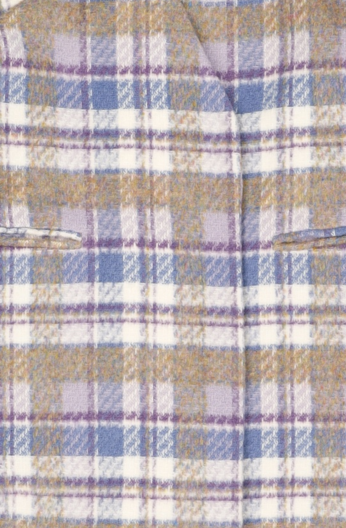 제로스트릿(ZEROSTREET) V-NECK SIDE SLIT CHECK COAT / PURPLE S