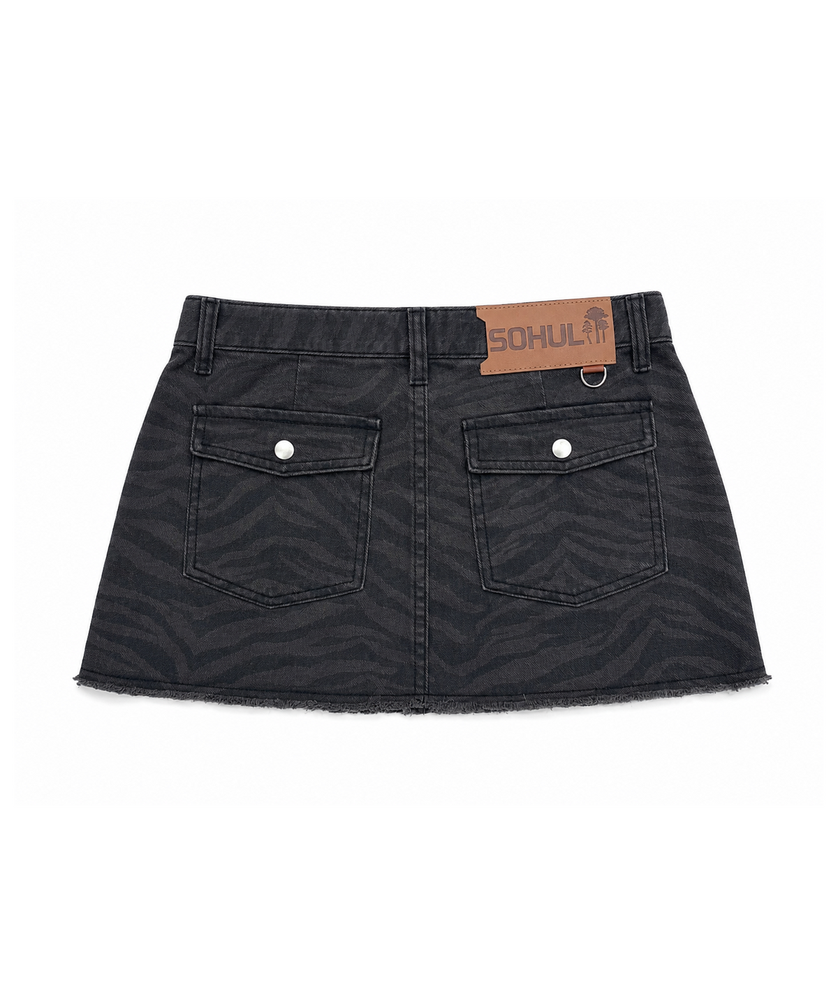 소흘(SOHUL) Zebra mini skirt (차콜)