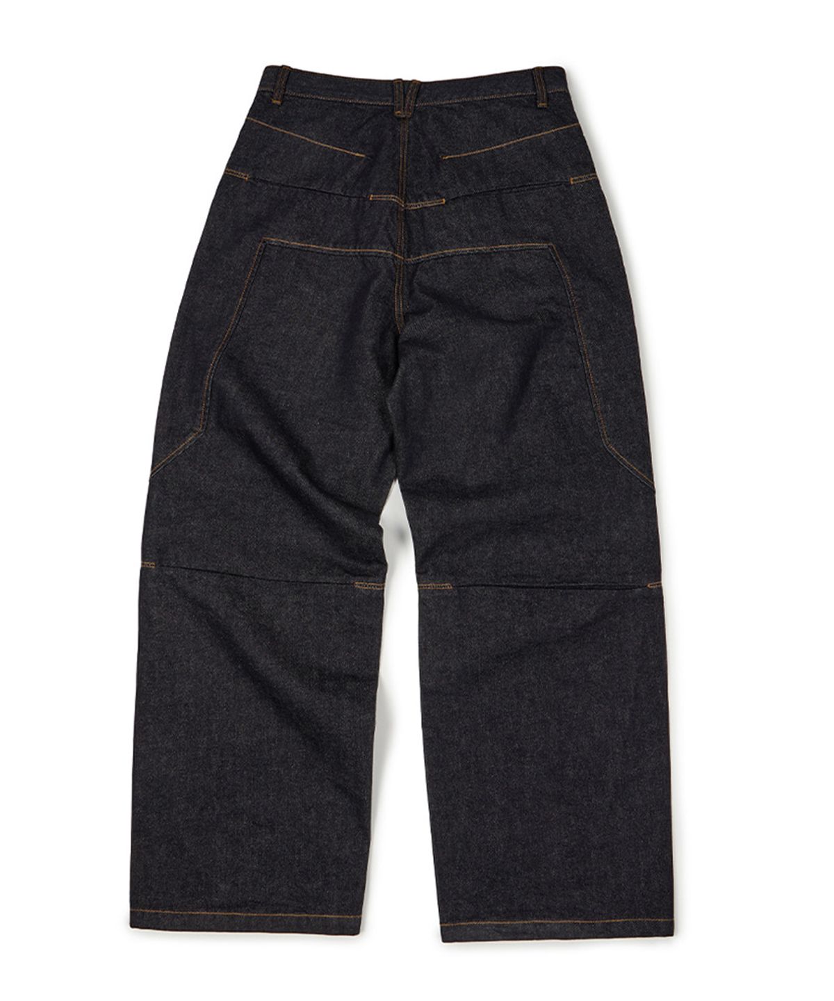 이티씨이(ETCE) SIDE POCKET CURVED DENIM (BLUE)