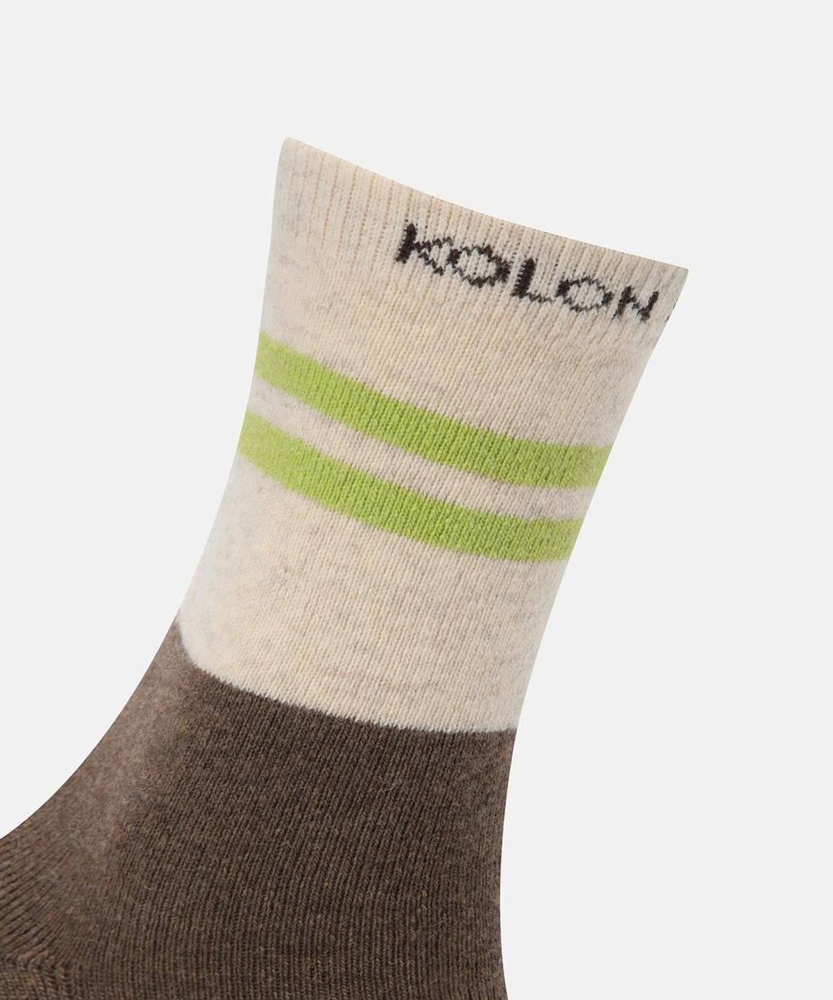코오롱스포츠(KOLON SPORT) 컬러 블록 울 크루 삭스 QELAX26659GBR