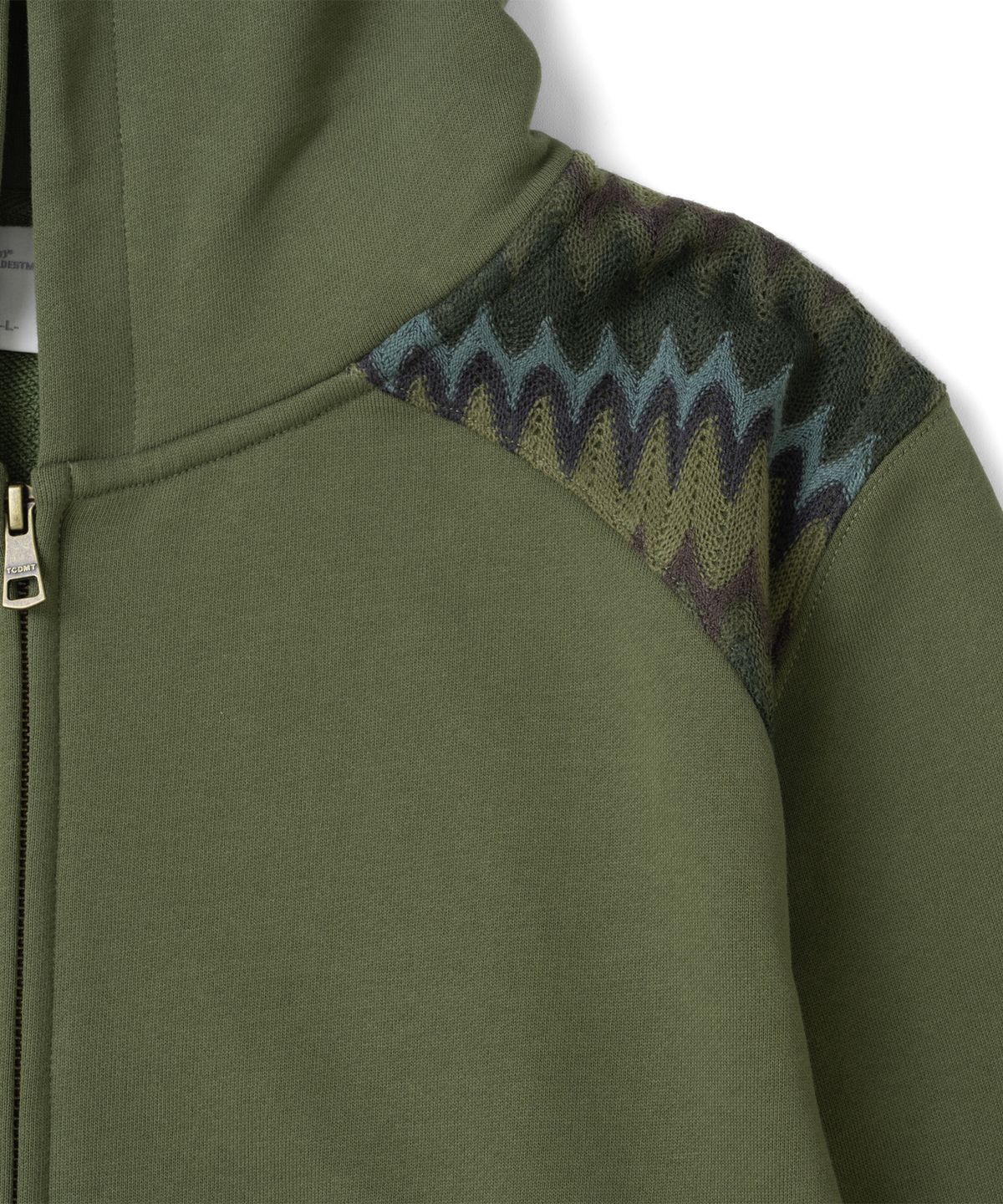 더콜디스트모먼트(THE COLDEST MOMENT) TCM boheme hooded zip-up (dark olive)
