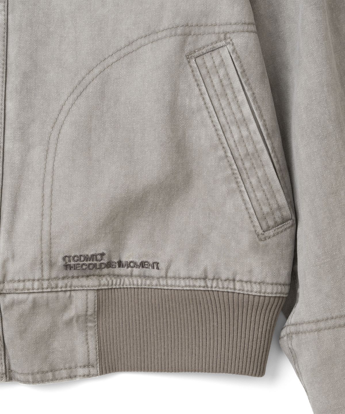 더콜디스트모먼트(THECOLDESTMOMENT) TCM vintage washed hooded jacket (grey beige)
