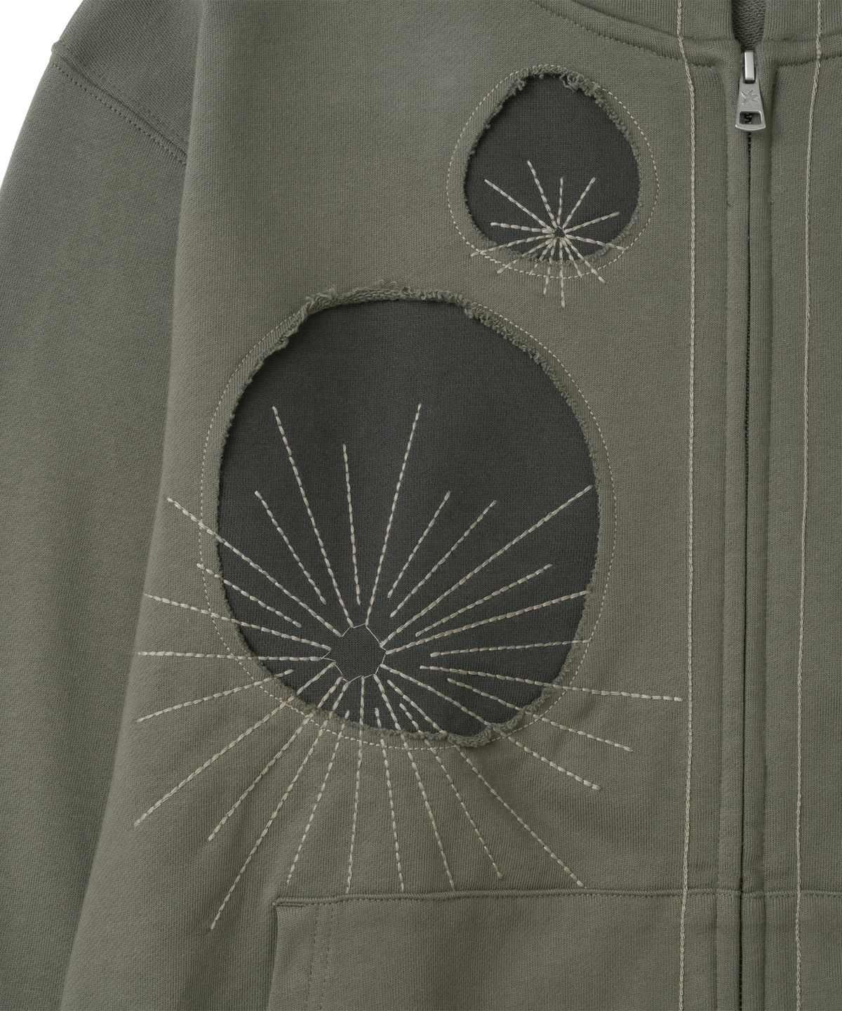 더콜디스트모먼트(THE COLDEST MOMENT) TCM poppy hooded zip-up (khaki brown)