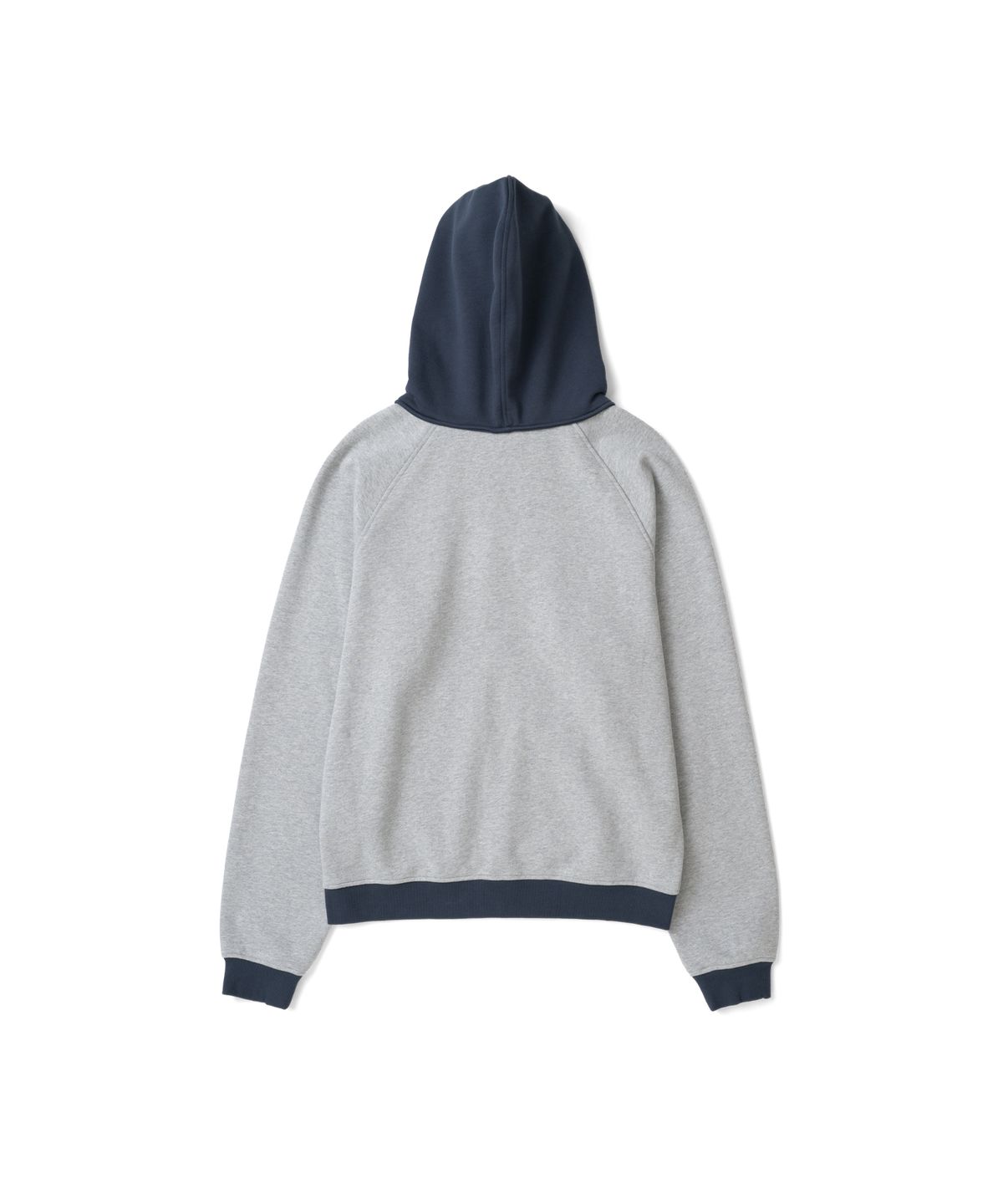 더콜디스트모먼트(THE COLDEST MOMENT) TCM colorblock hooded zip-up (melange grey)