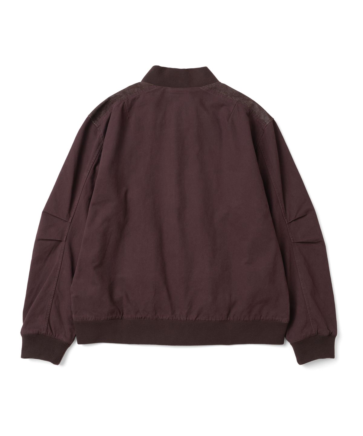 더콜디스트모먼트(THE COLDEST MOMENT) TCM color block washed bomber jacket (burgundy)