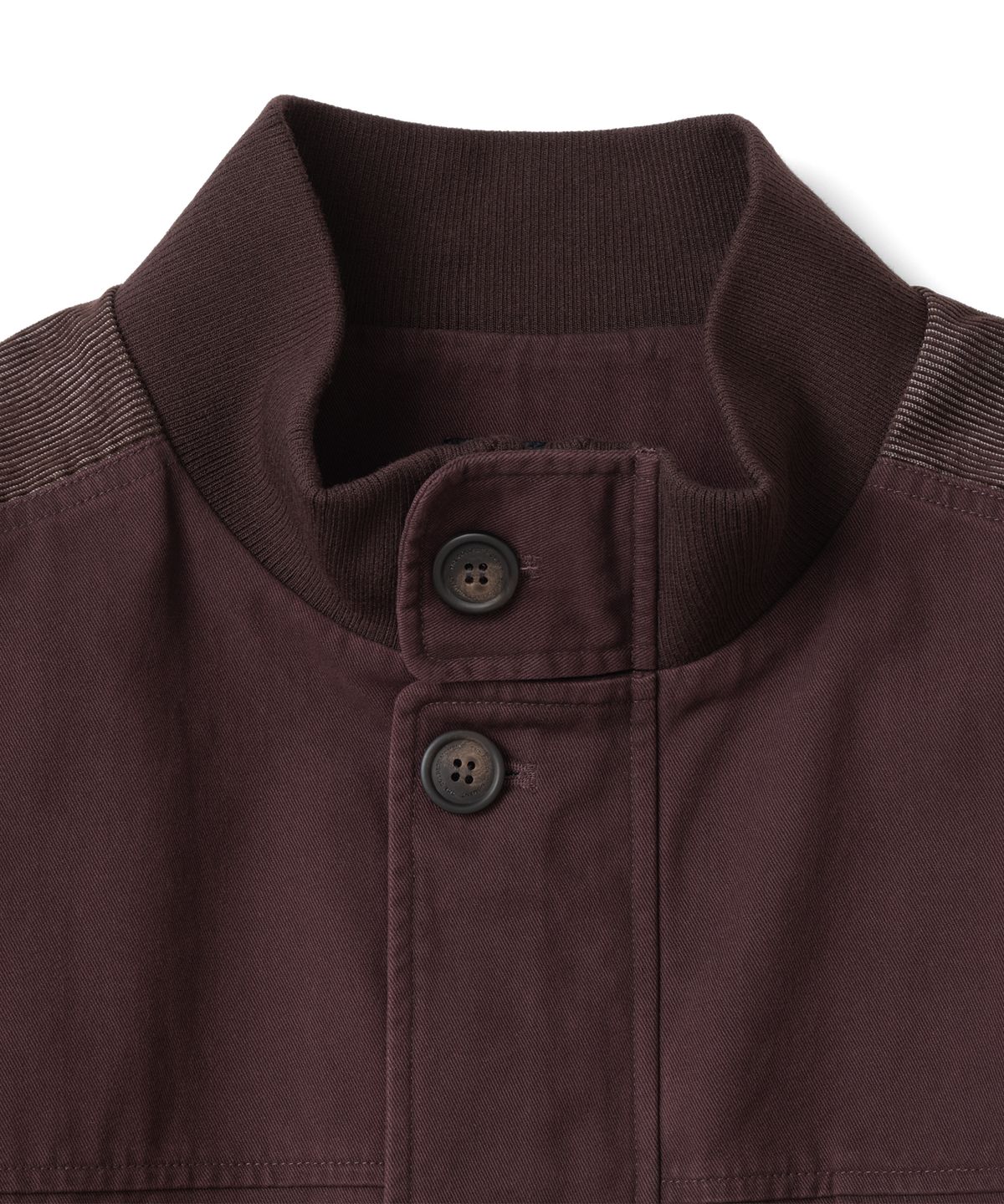 더콜디스트모먼트(THE COLDEST MOMENT) TCM color block washed bomber jacket (burgundy)