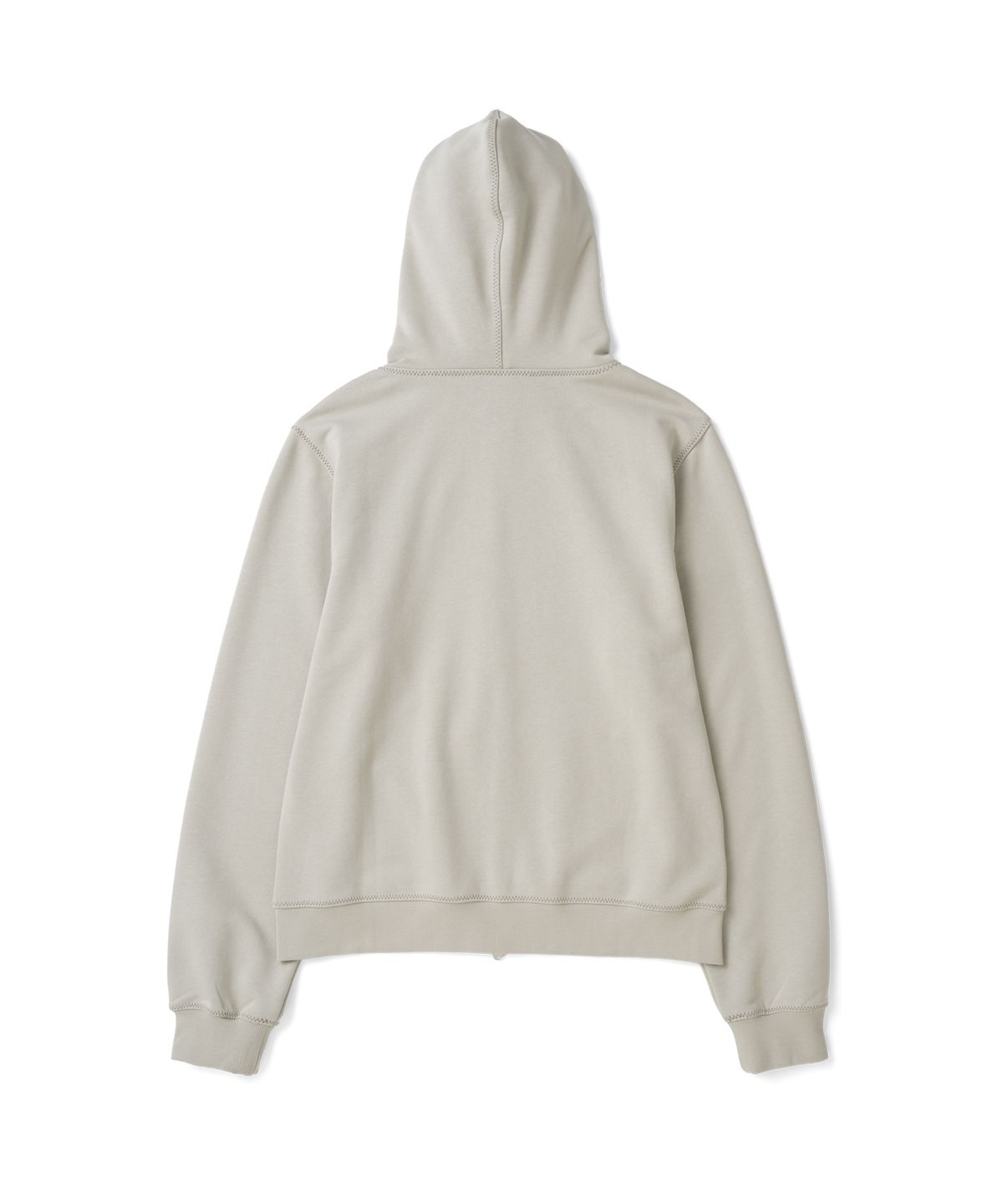 더콜디스트모먼트(THE COLDEST MOMENT) TCM zigzag stitch hooded zip-up (sand beige)