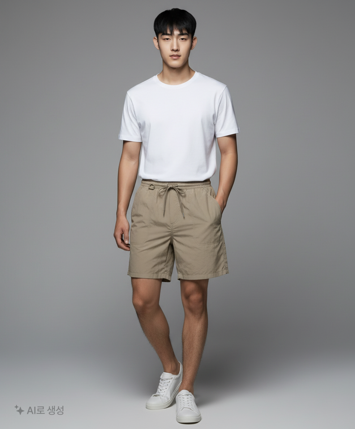 코드그라피(CGP) 크리스피 나일론 쇼츠_베이지 L