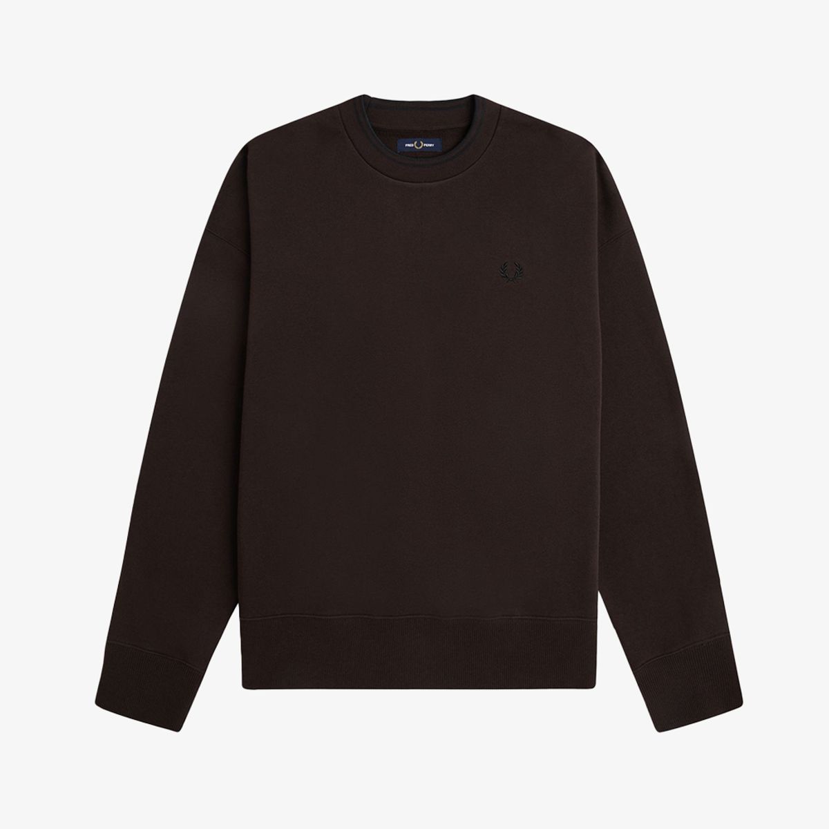프레드페리(FRED PERRY) [Sport] 오버사이즈드 팁드 스웻셔츠 - 리치브라운 AFPM2G33497-33C