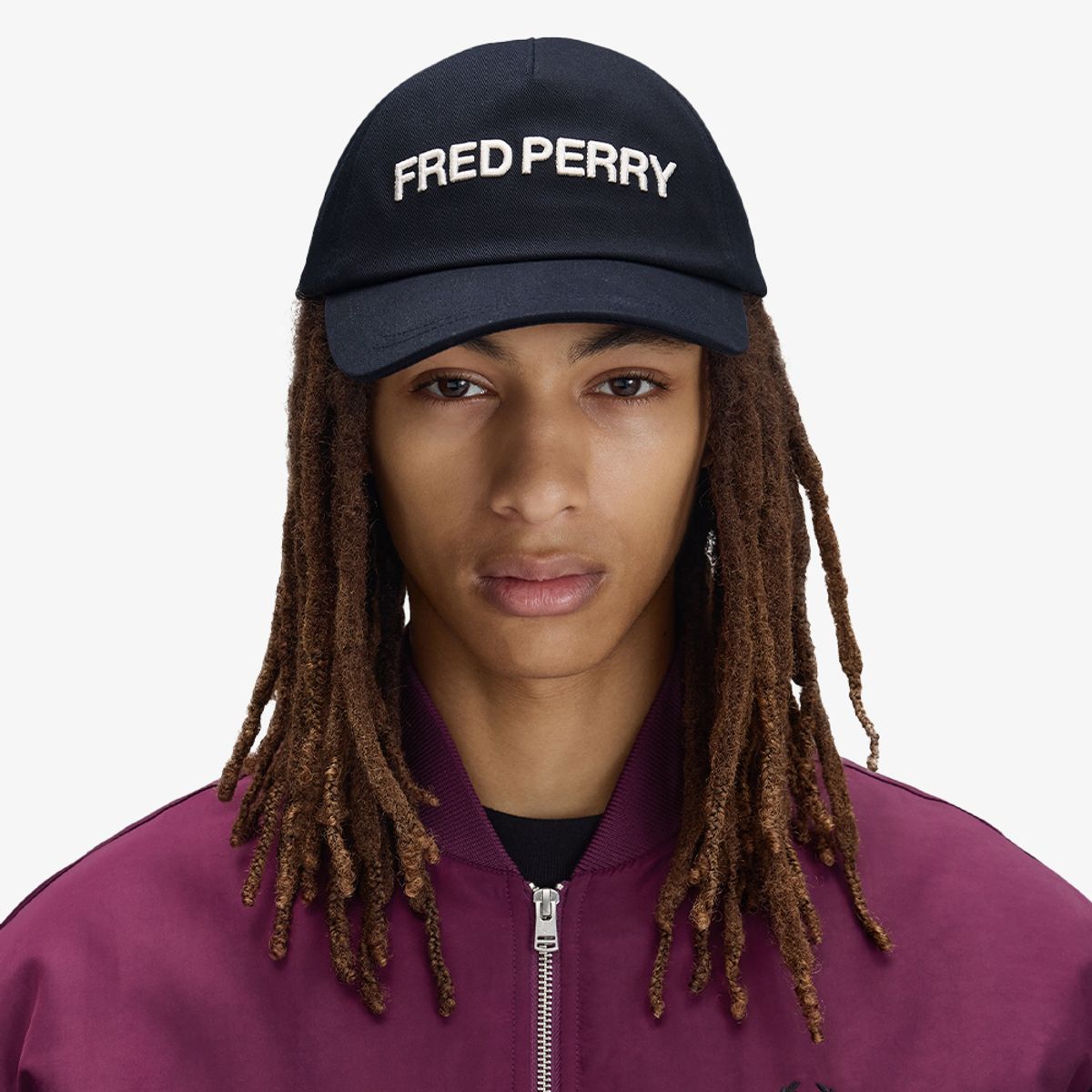 프레드페리(FRED PERRY) 프레드페리 Hb 그래픽 트윌 캡 - 네이비/화이트 CFPU2G33384-608