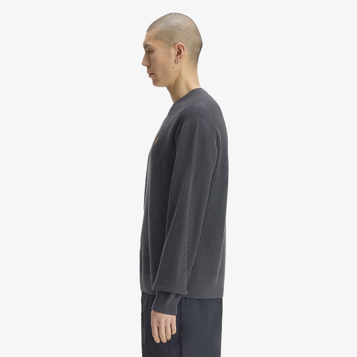 프레드페리(FRED PERRY) [Sport] 텍스쳐드 니트 - 앵커그레이 AFPM2G32318-297