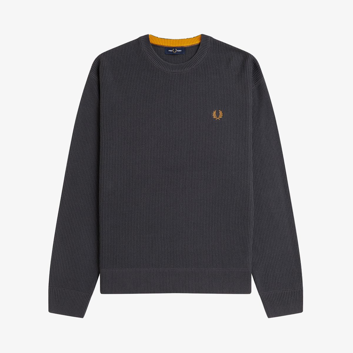 프레드페리(FRED PERRY) [Sport] 텍스쳐드 니트 - 앵커그레이 AFPM2G32318-297