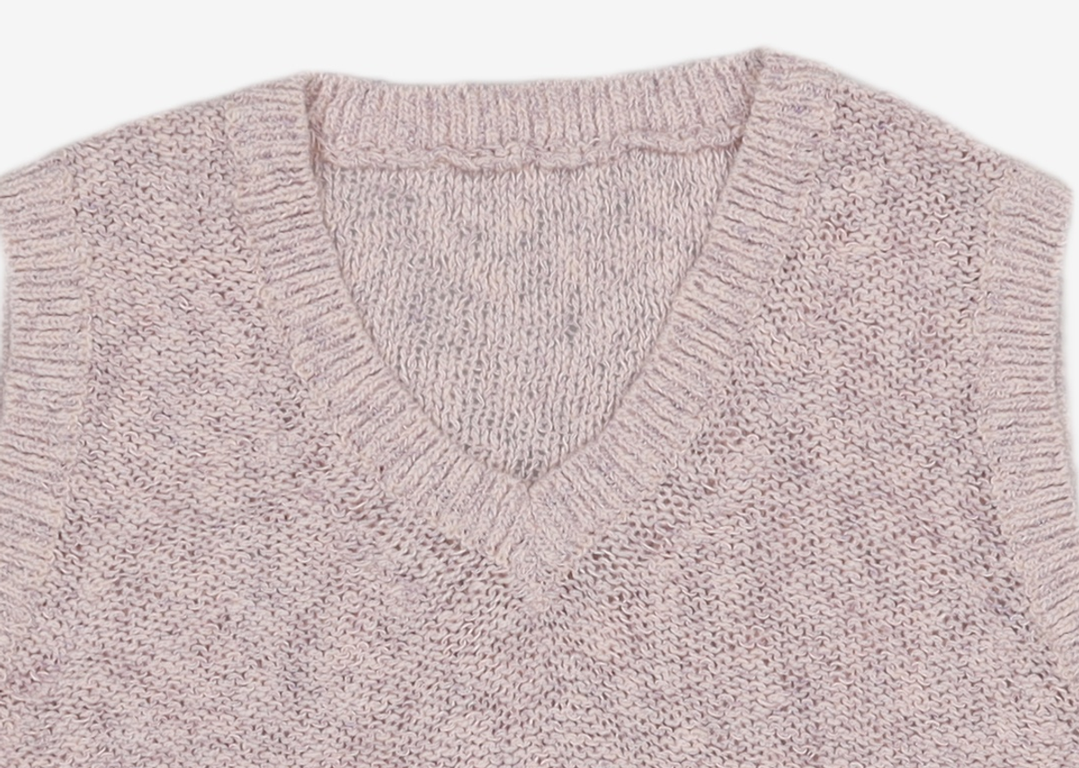 에트몽(ETMON) Color Blend Knit Vest  Pink FREE