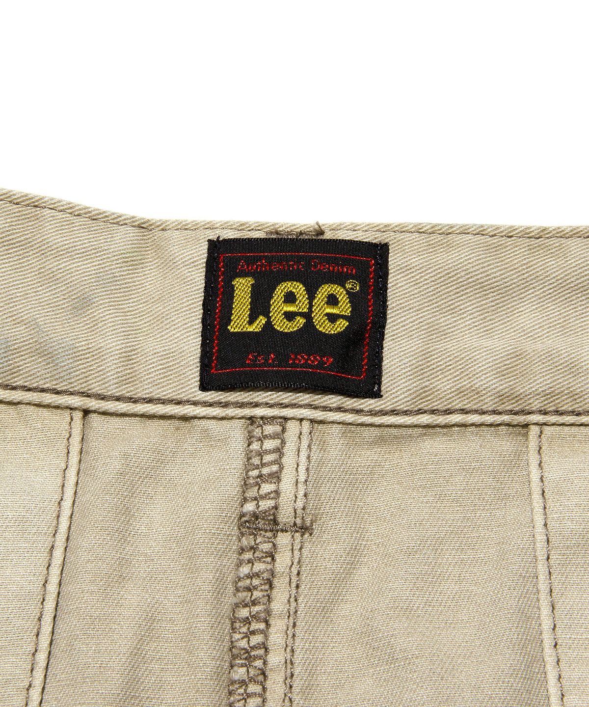 리(LEE) 우먼 코튼 미디 플리츠 스커트 베이지