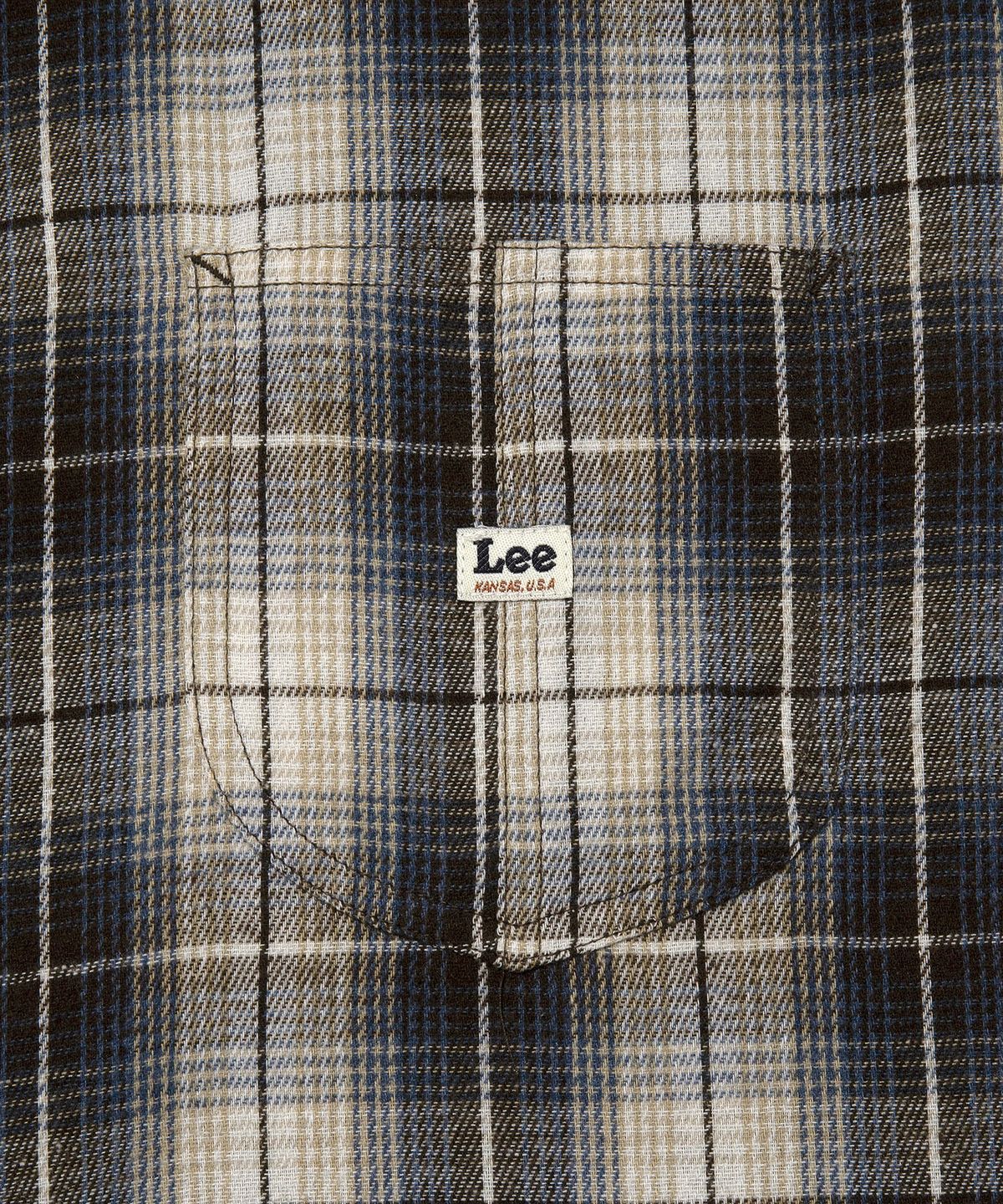 리(LEE) 로코 포켓 체크 셔츠 네이비