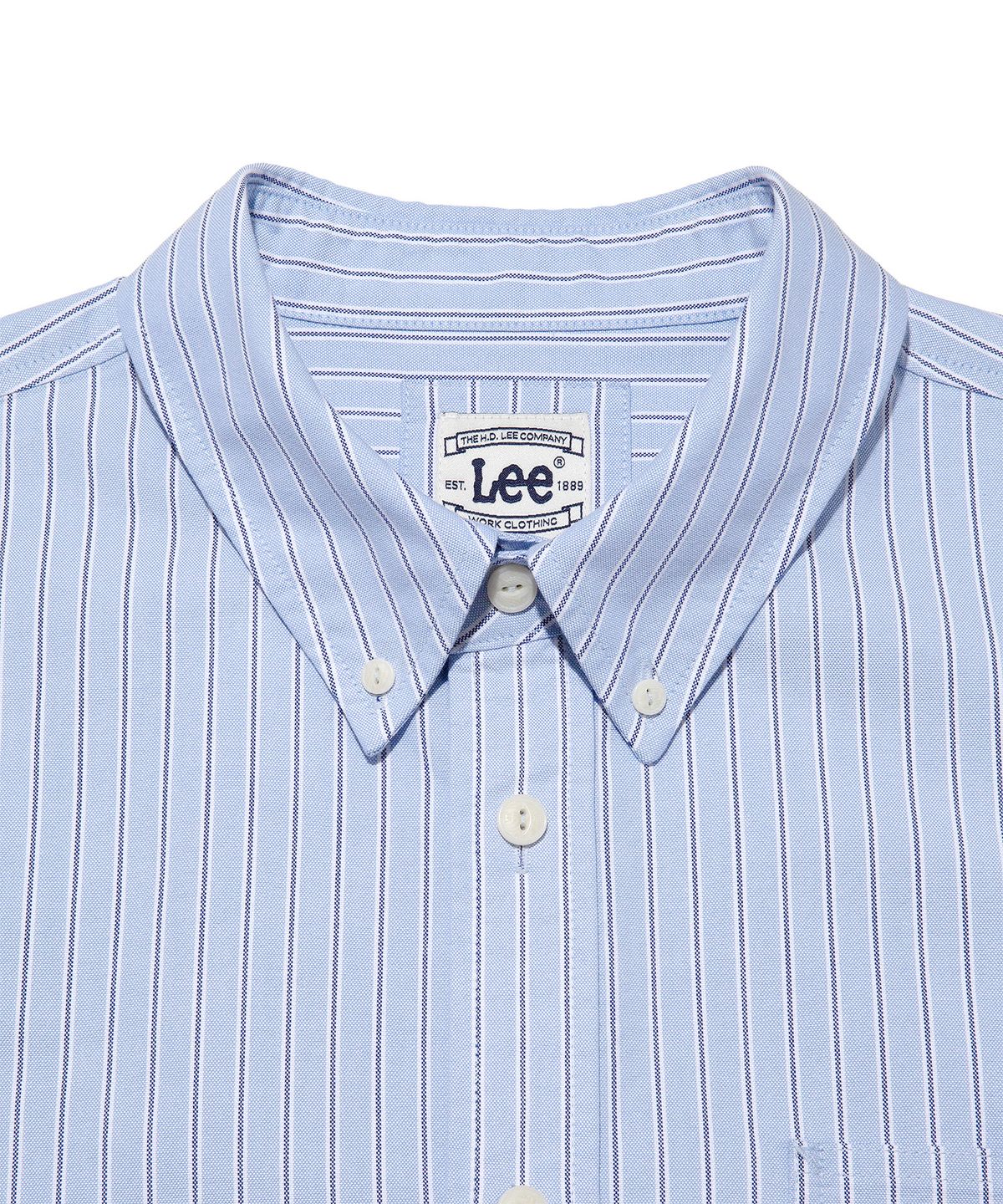 리(LEE) 로코 포켓 옥스포드 셔츠 블루