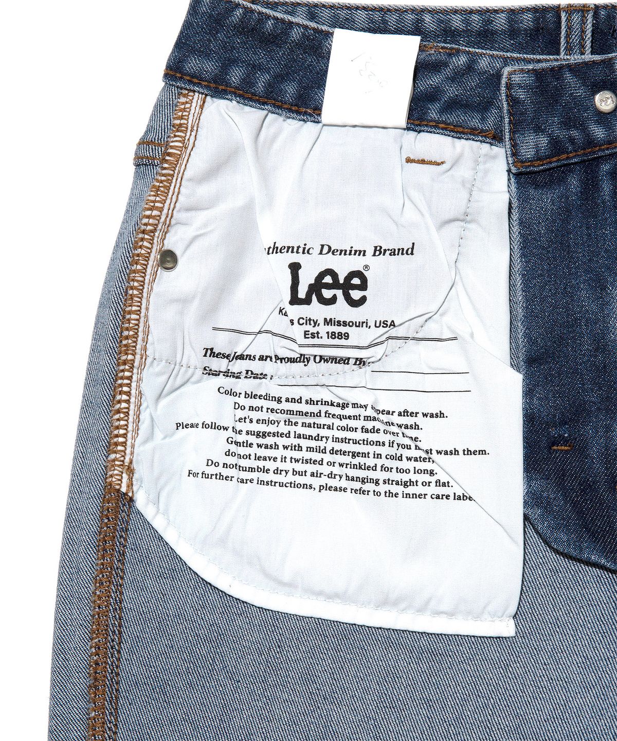 리(LEE) 우먼 슬림 플레어핏 데님 팬츠 인디고 미듐