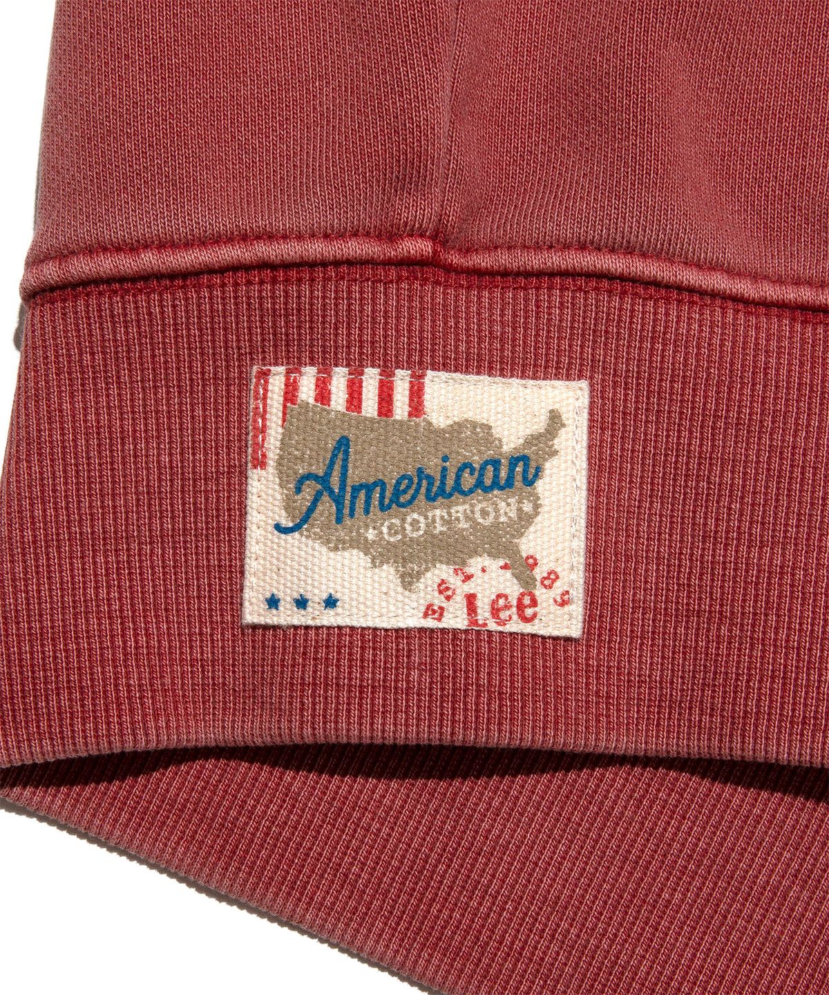 리(LEE) USA 라벨 코튼 후드 집업 코랄