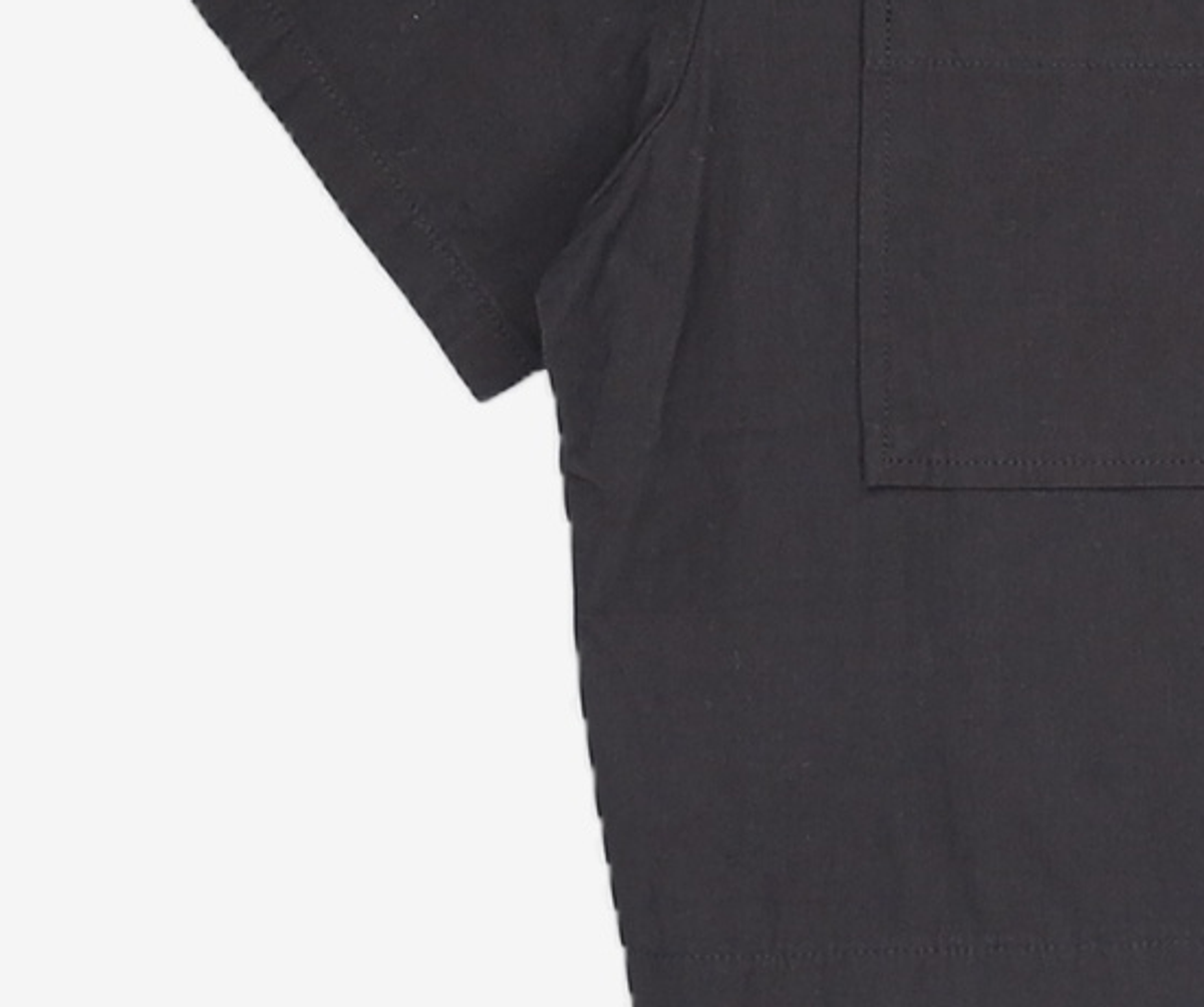 오디너리 홀리데이(ORDINARY HOLIDAY) 카라집업크롭셔츠 COLLAR CROP ZIP-UP SHIRT FREE