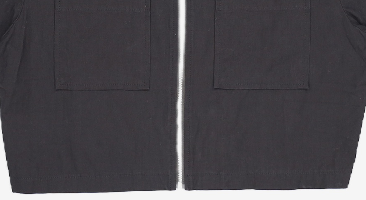 오디너리 홀리데이(ORDINARY HOLIDAY) 카라집업크롭셔츠 COLLAR CROP ZIP-UP SHIRT FREE