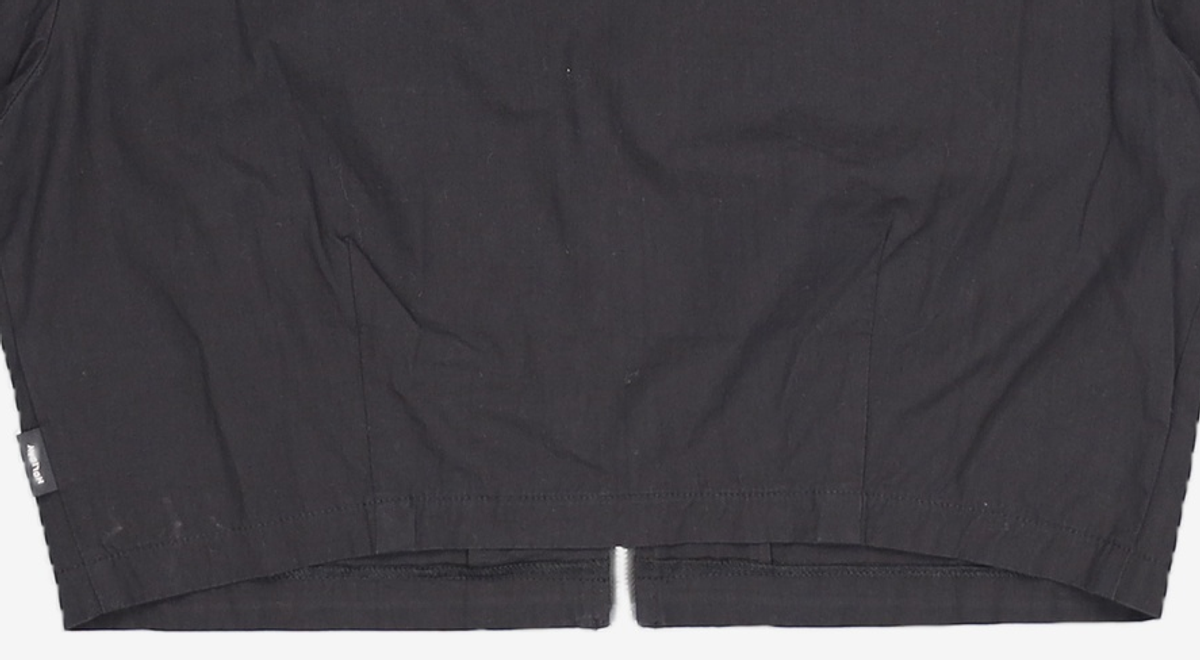 오디너리 홀리데이(ORDINARY HOLIDAY) 카라집업크롭셔츠 COLLAR CROP ZIP-UP SHIRT FREE