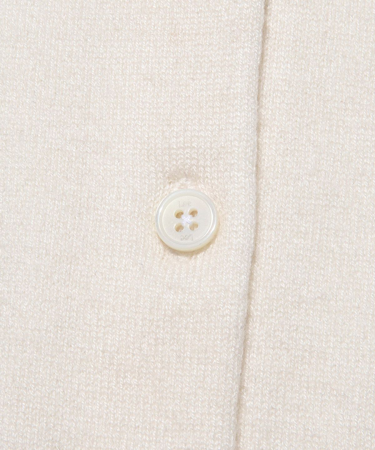 리(LEE) 우먼 메리노울 라운드 가디건 아이보리