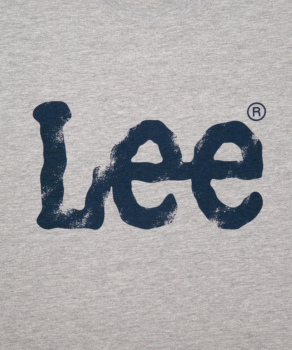 리(LEE) 스프레이 로고 긴팔 티셔츠 그레이