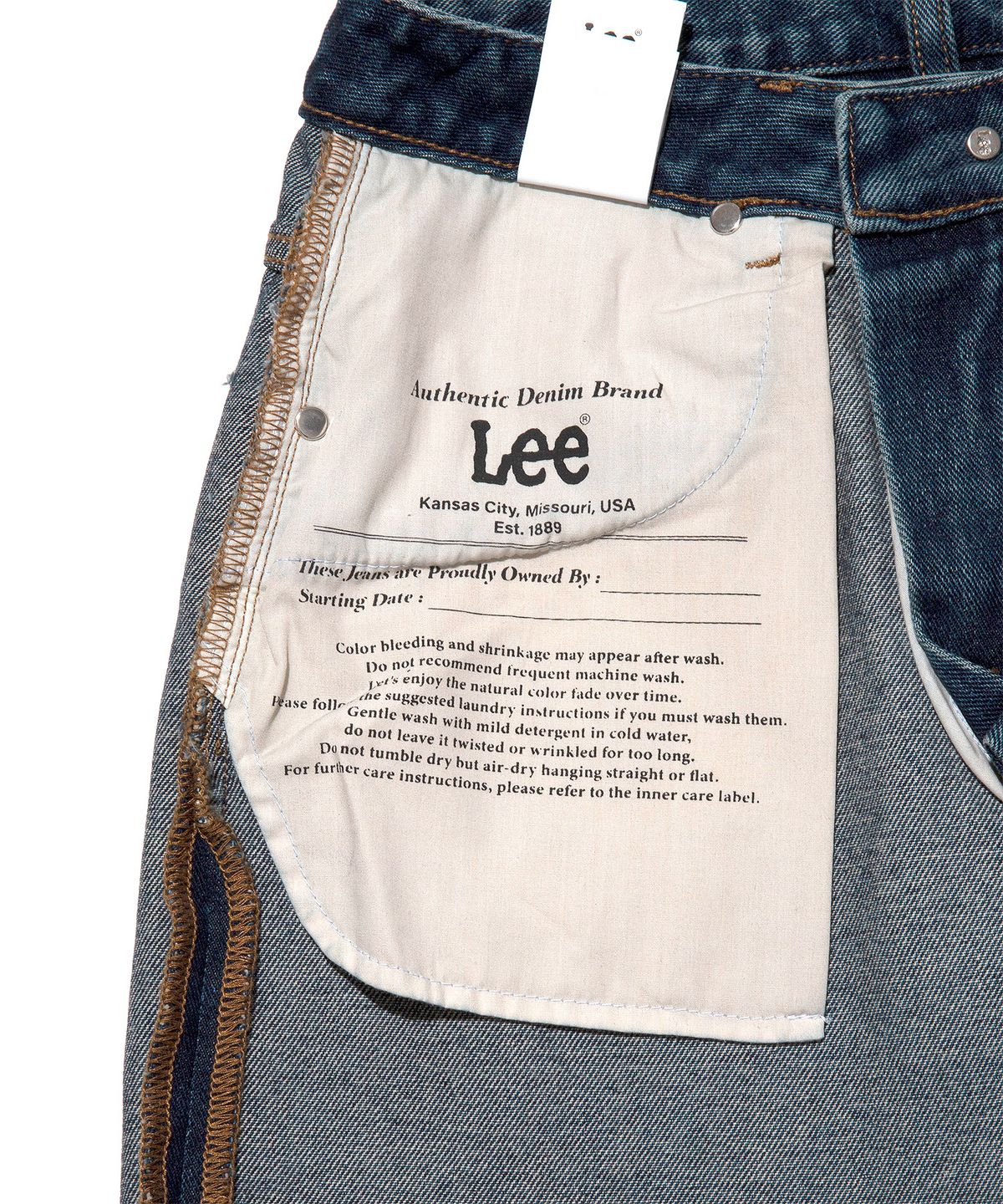 리(LEE) 우먼 릴랙스드핏 데님 팬츠 인디고 미듐