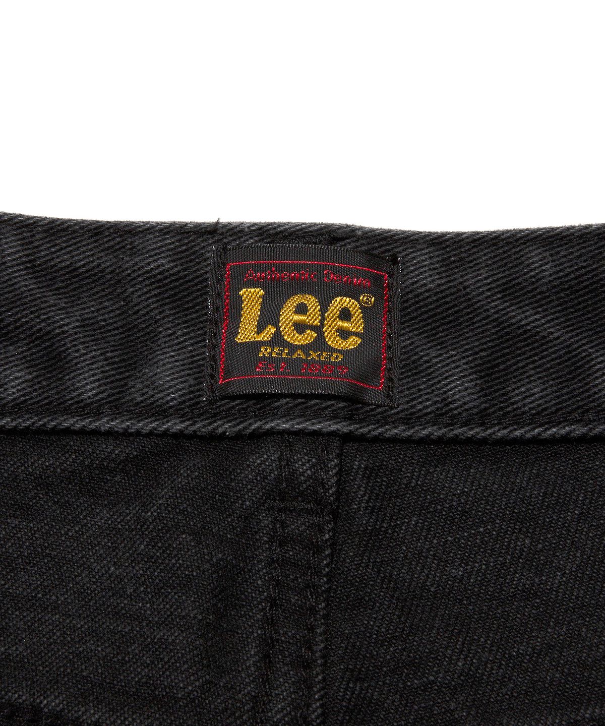 리(LEE) 우먼 릴랙스드핏 데님 팬츠 블랙