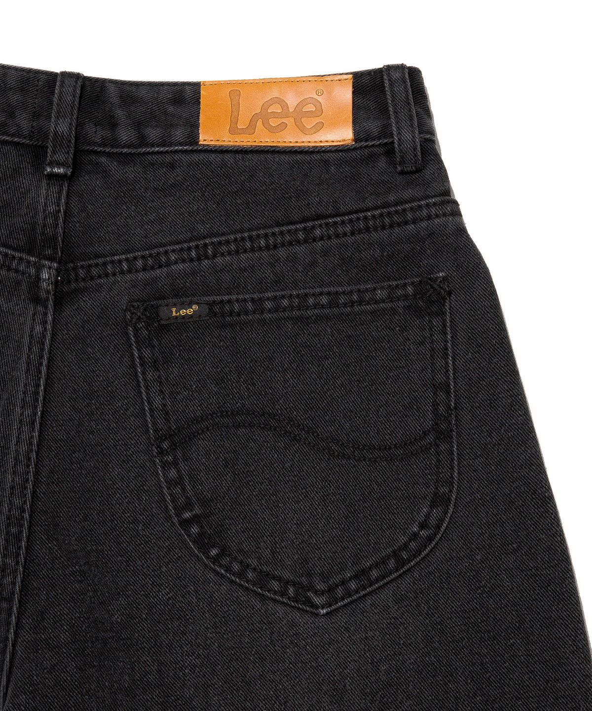 리(LEE) 우먼 릴랙스드핏 데님 팬츠 블랙