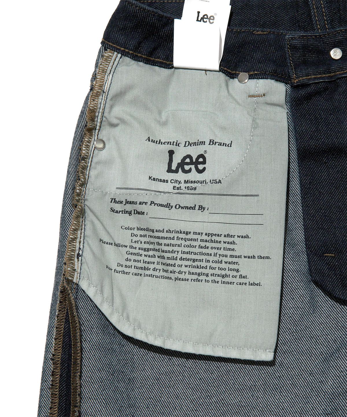 리(LEE) 우먼 스트레이트핏 데님 팬츠 인디고 로우