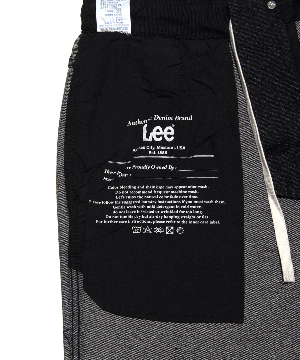리(LEE) 이지 오피서 데님 팬츠 블랙