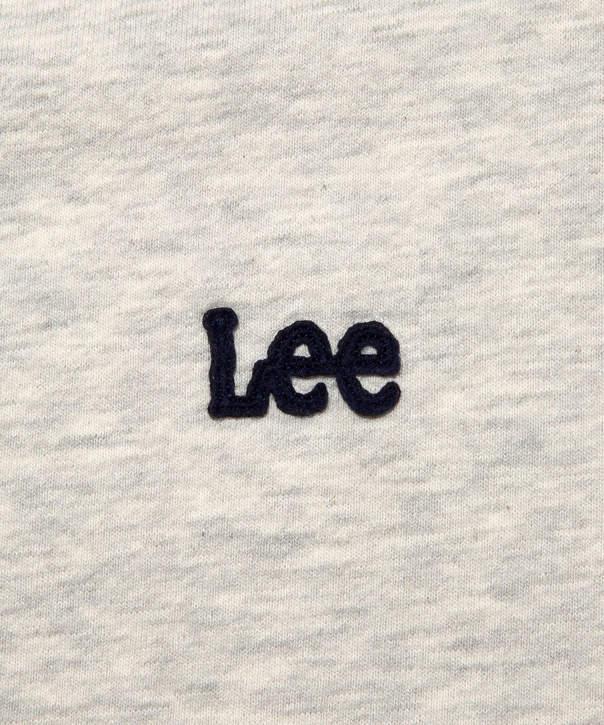 리(LEE) 펠트 트위치 로고 후드 집업 오트밀