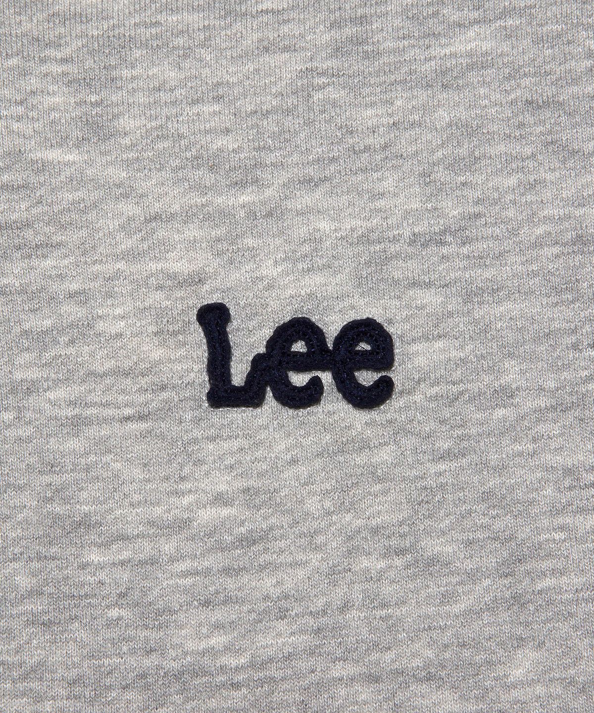 리(LEE) 펠트 트위치 로고 후드 집업 그레이