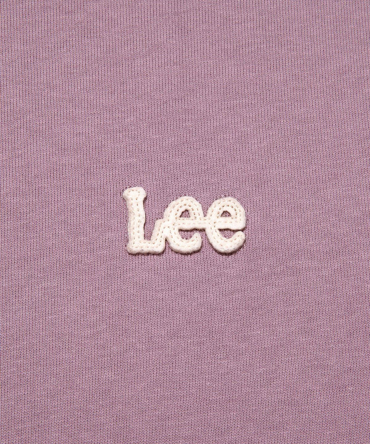 리(LEE) 펠트 트위치 로고 후드 티셔츠 퍼플