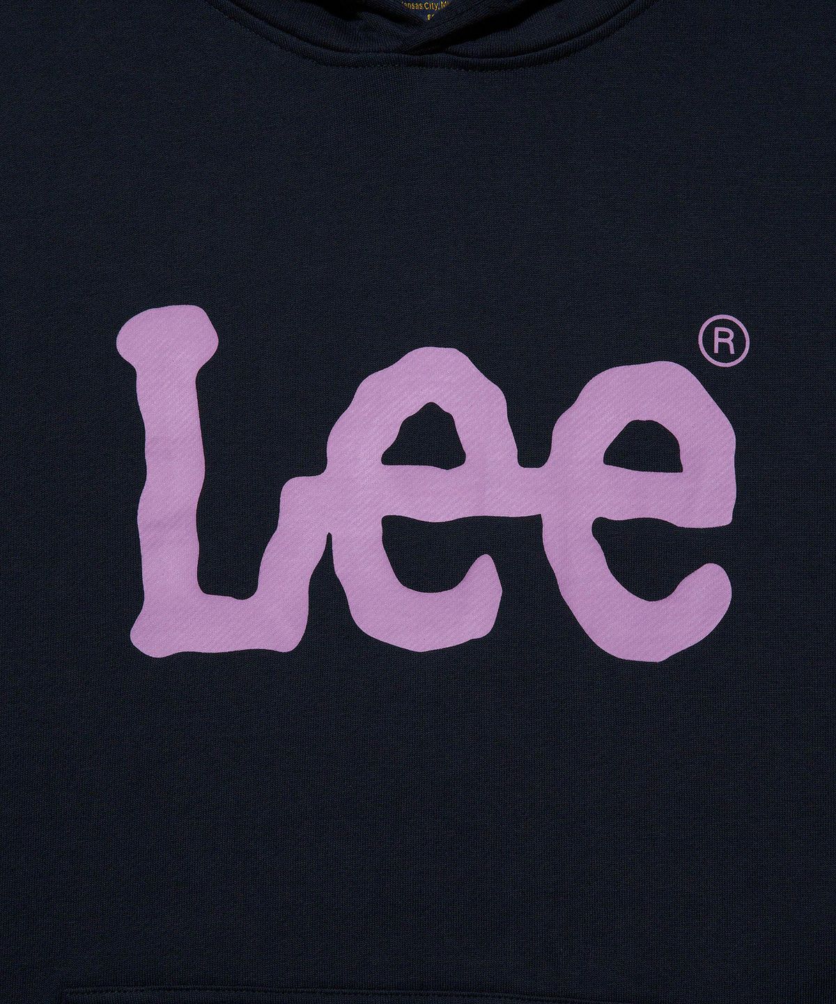 리(LEE) 빅 트위치 로고 후드 티셔츠 네이비