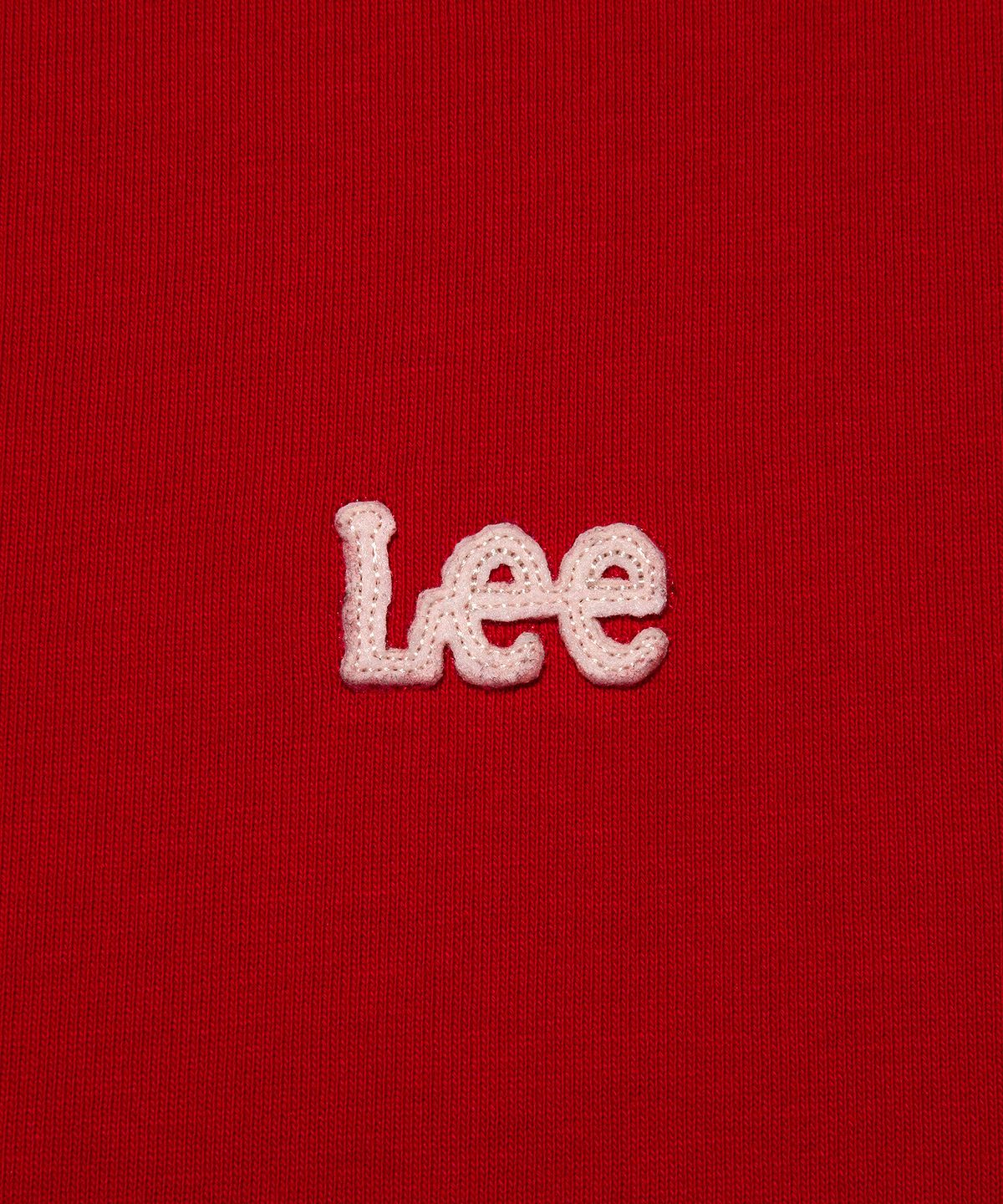 리(LEE) 펠트 트위치 로고 맨투맨 레드