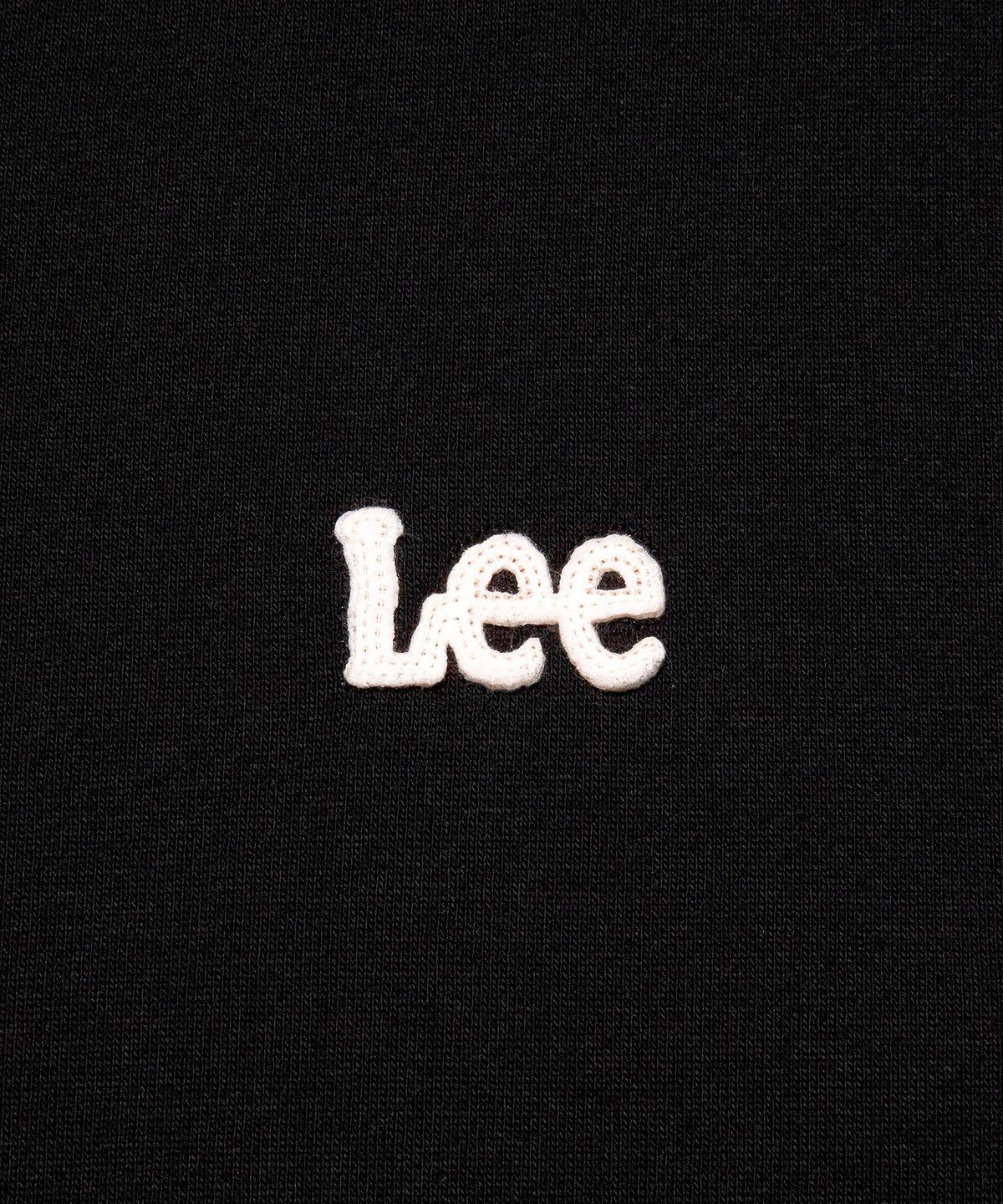 리(LEE) 펠트 트위치 로고 맨투맨 블랙