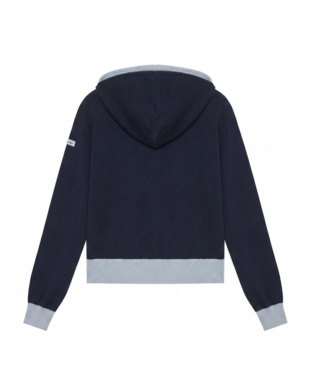 누프에블루(NEUFETBLEU) NEB two tone button hoody (navy)