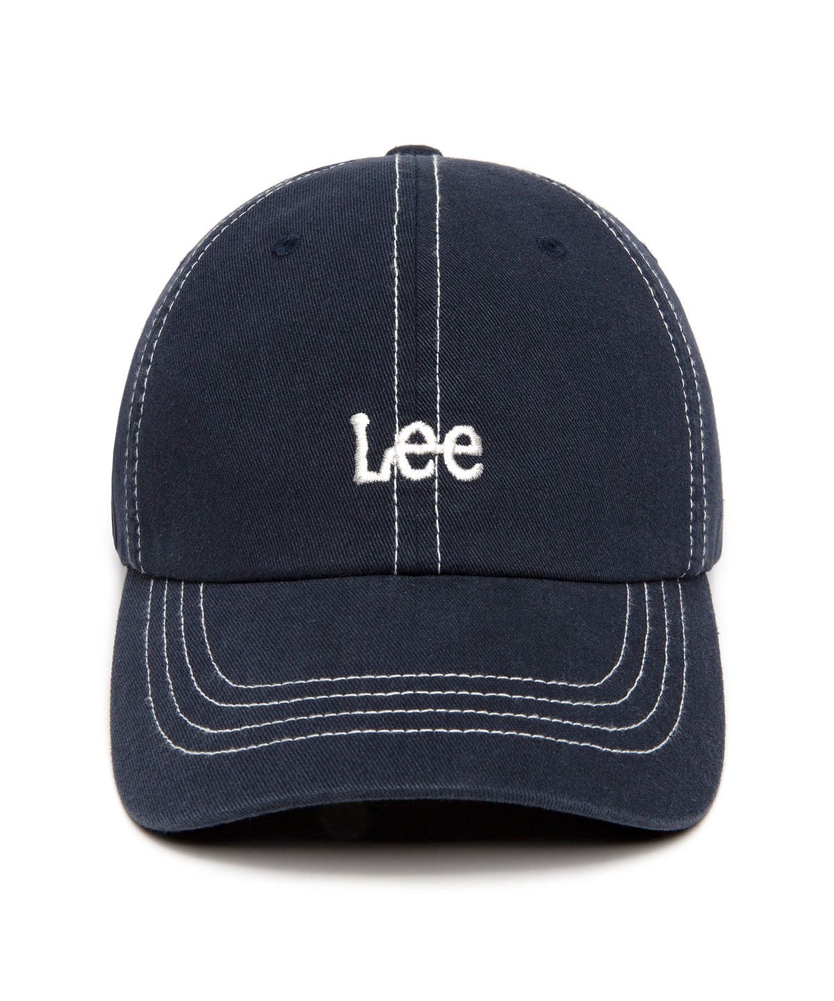리(LEE) 스몰 트위치 로고 코튼 볼캡 네이비