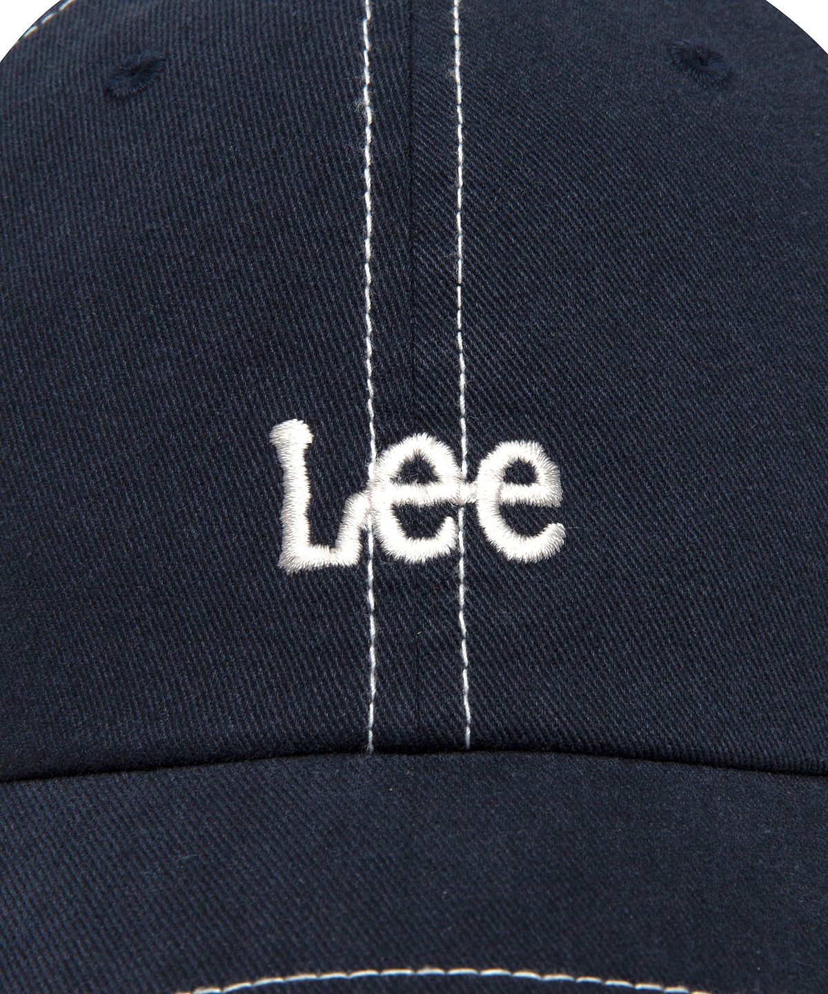 리(LEE) 스몰 트위치 로고 코튼 볼캡 네이비