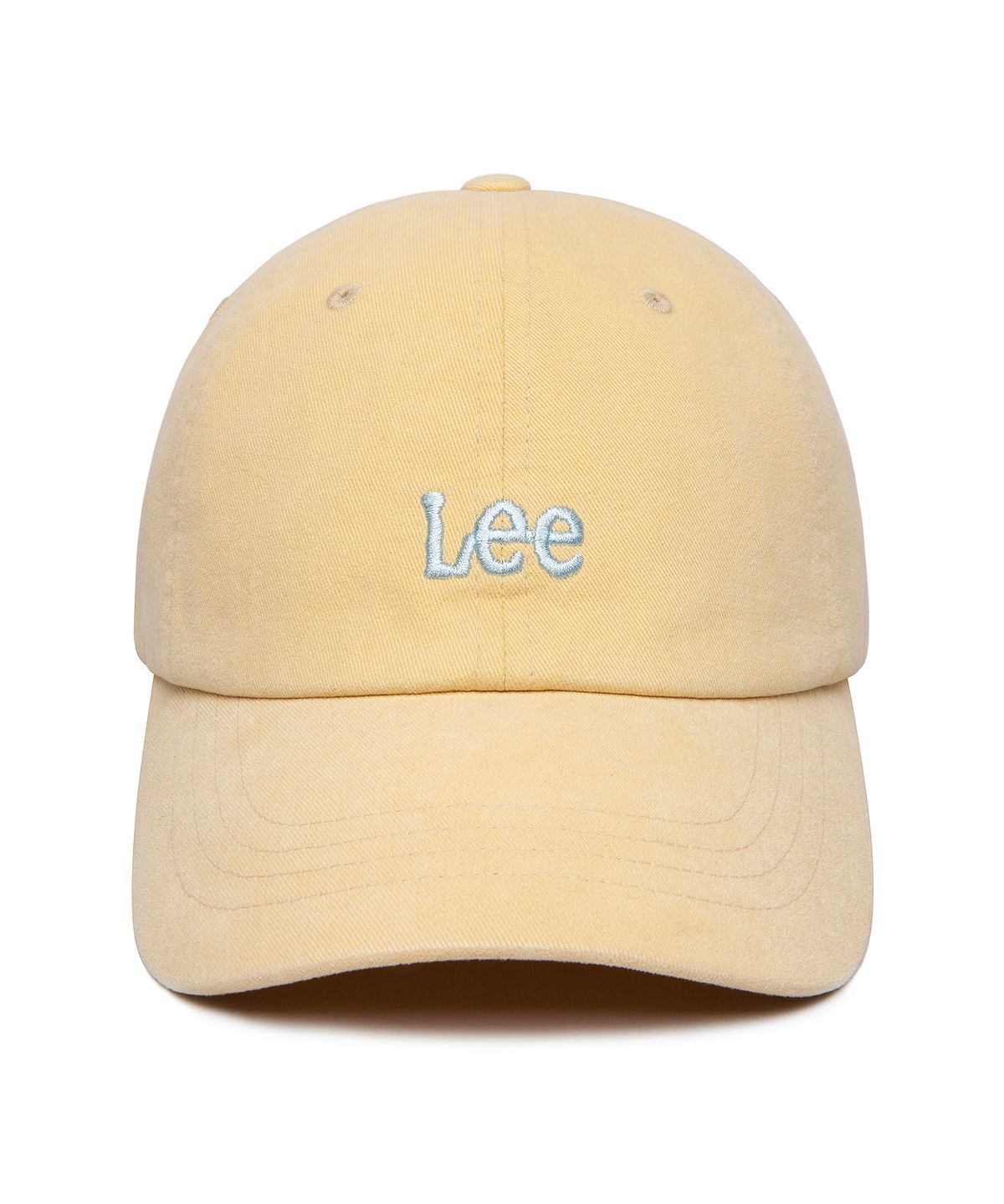 리(LEE) 스몰 트위치 로고 코튼 볼캡 레몬